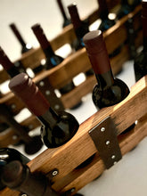 Load image into Gallery viewer, Wall mounted wine rack for seven bottles
