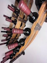 Load image into Gallery viewer, Wall mounted wine rack for seven bottles
