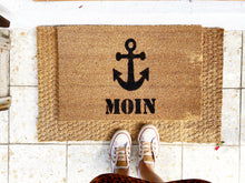 Load image into Gallery viewer, Kokosmatte &quot;Moin&quot;  Fußmatte, anchor, funny floor mat
