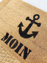 Load image into Gallery viewer, Kokosmatte &quot;Moin&quot;  Fußmatte, anchor, funny floor mat
